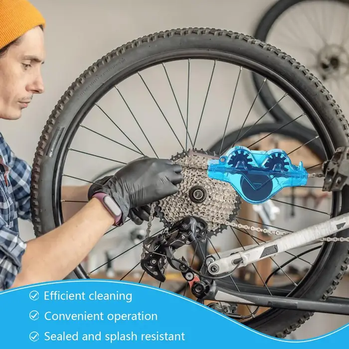 Kit de nettoyage de chaîne de vélo avec brosse à chaîne et dégraissant