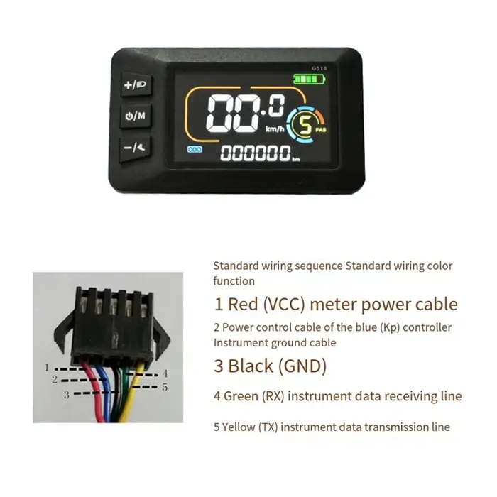 Écran LCD pour scooter électrique G518