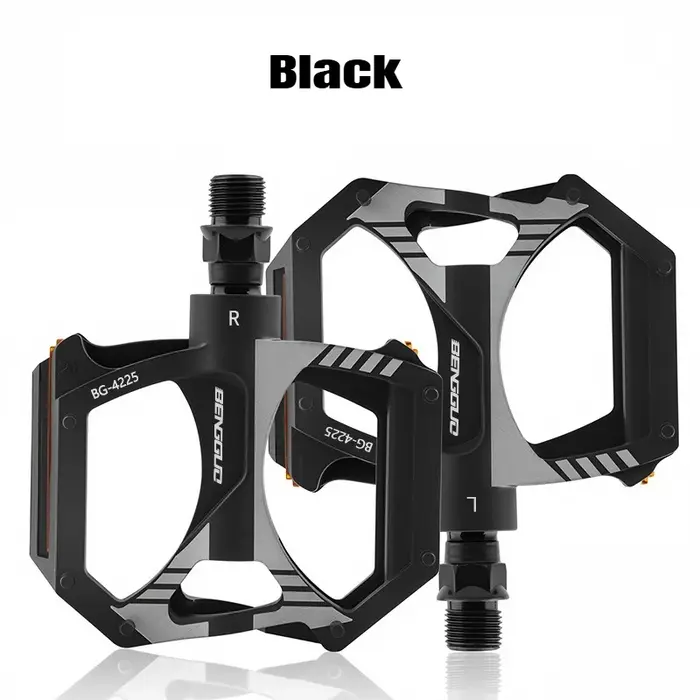 Pédales de vélo en nylon diamanté durables, ultra légères, double roulement DU, pédales de vélo de r