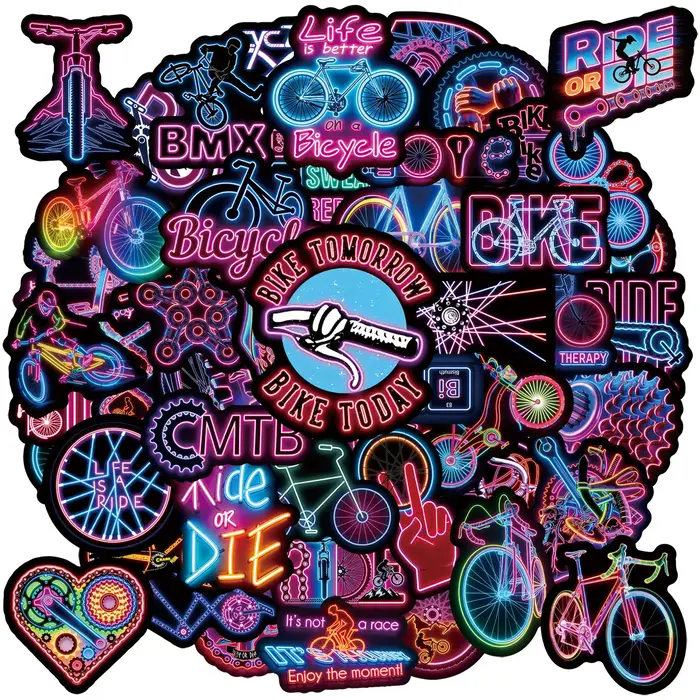 Autocollants de dessin animé pour vélo
