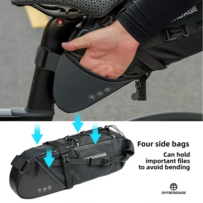 OFFBONDAGE – sacoche de vélo étanche de grande capacité de 15l