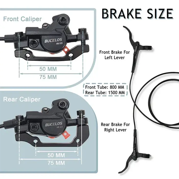 BUCKLOS jeu de freins hydrauliques de vélo 160mm jeu