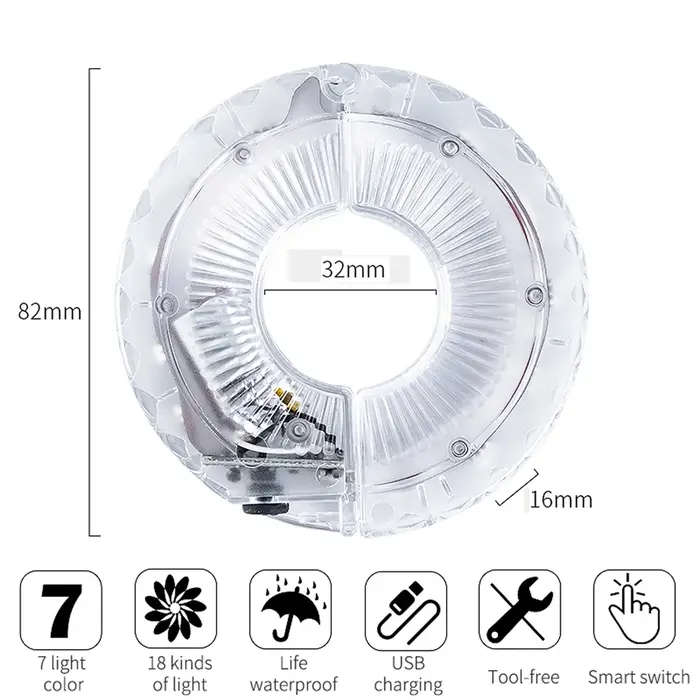 Feux de roue de vélo LED