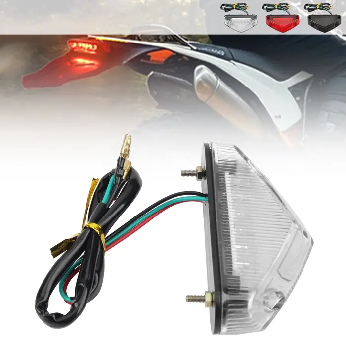 Freins de moto feu arrière LED feu stop lampe de signalisation lumière