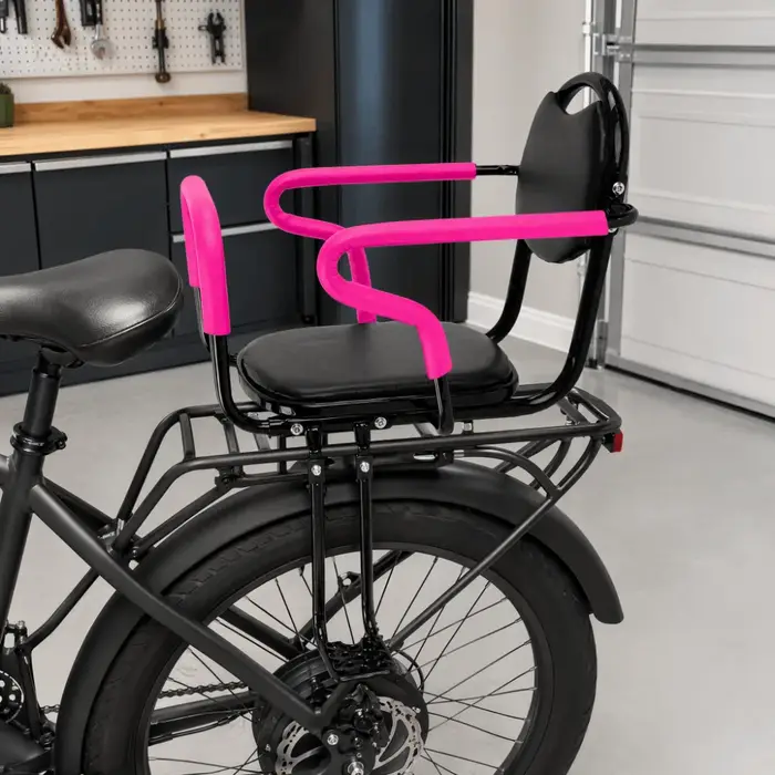 Siège de vélo pour enfant monté à l'arrière Accoudoir facile à installer 
