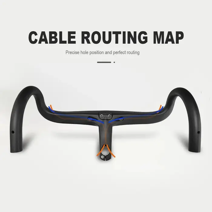 ALANERA – guidon intégré en carbone pour vélo de route