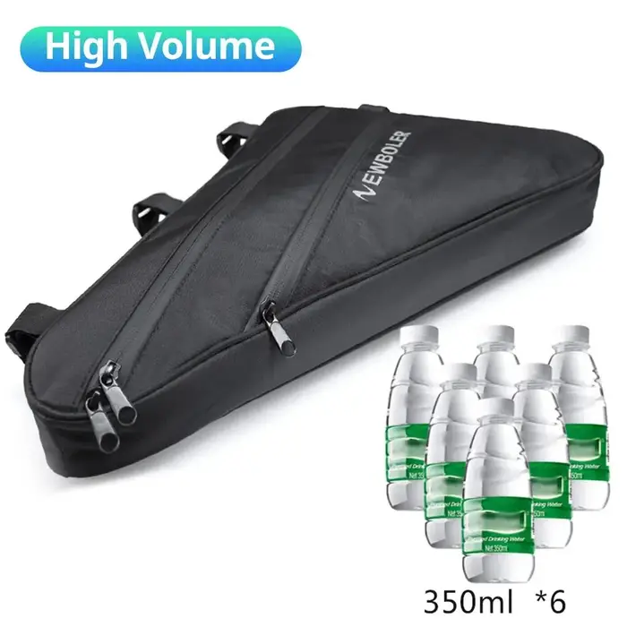 NEWBOLER grand sac Triangle de vélo cadre de vélo sac de Tube avant sac de cyclisme étanche sacoche 