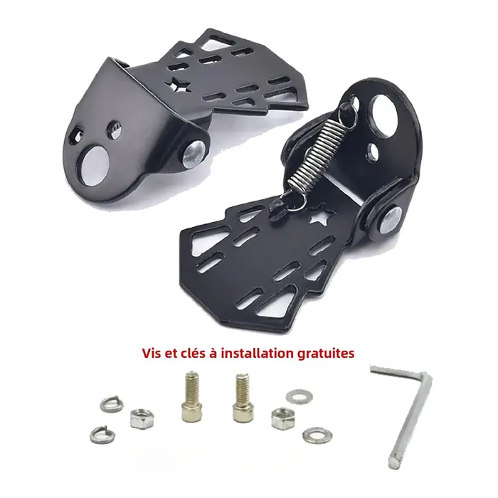 Repose-pieds de moto pliable pour vélo