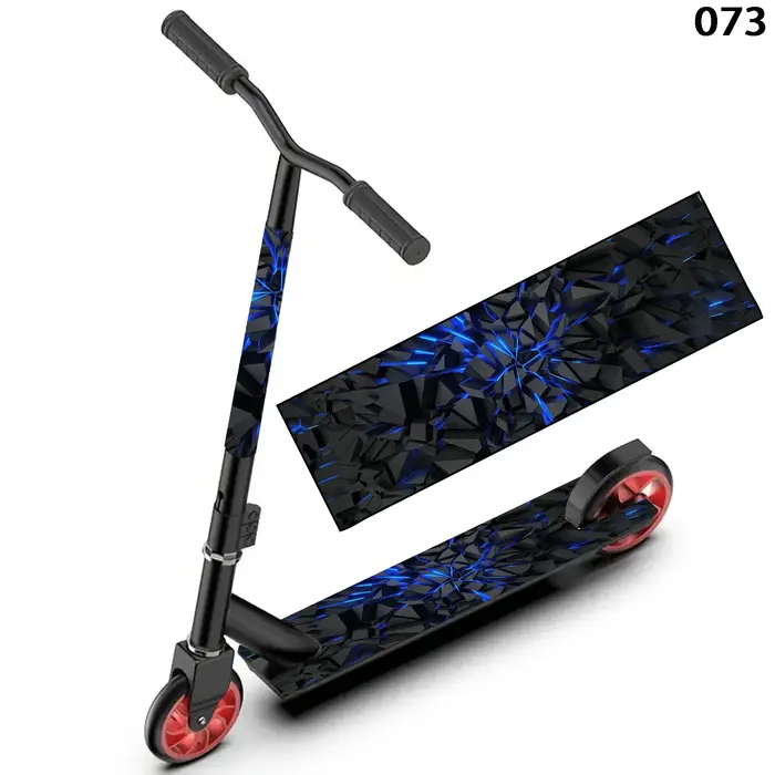 Autocollant de scooter et skateboard en PVC blanc style ligne simple et désordre pour personnalisation cool et design unique de sport