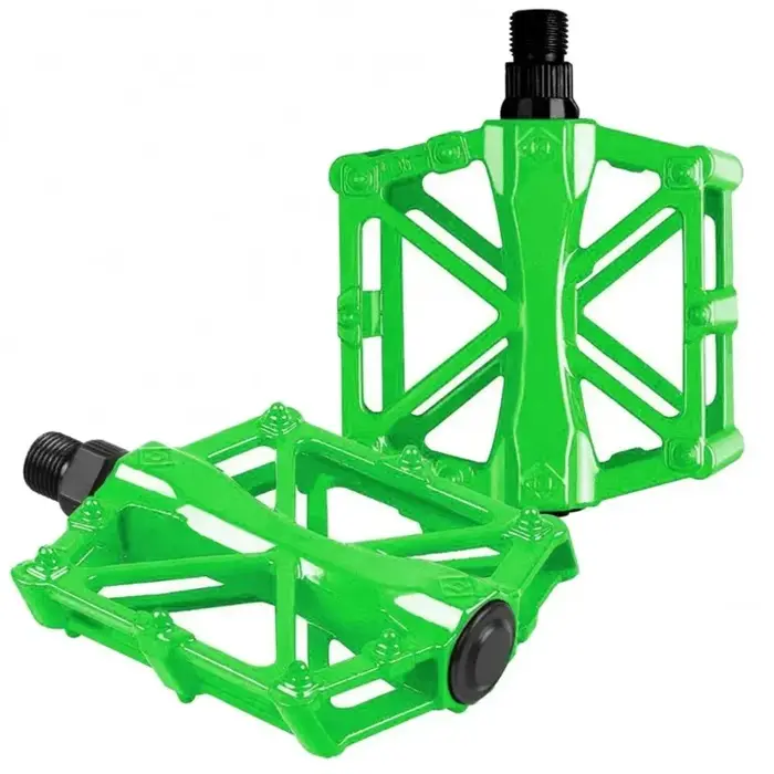 2 paires de pédales antidérapantes en alliage d'aluminium pour vélo de route et VTT