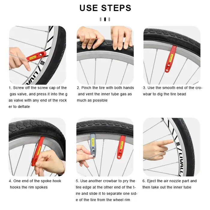 RIDERACE – levier de pneu de vélo ultraléger