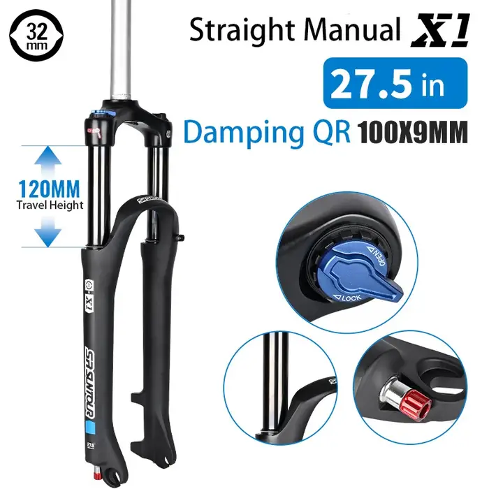 SR SUNTOUR X1 XCR fourche avant de vélo 27.5/29 pouces ressort d'huile amortisseur