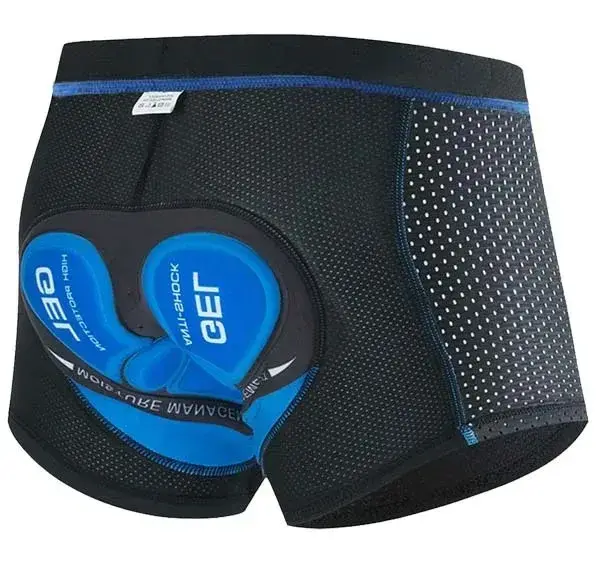 Sous-vêtements de cyclisme pour hommes avec coussinets en gel 5D