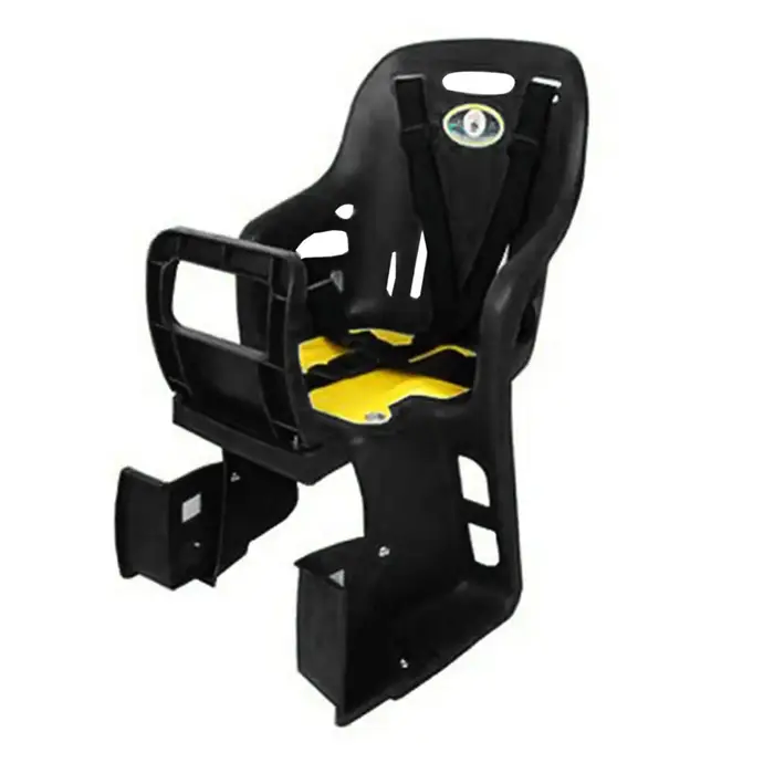 Siège arrière pour vélo d'enfant avec pédales, chaise de vélo en plastique confortable, porte-vélo d