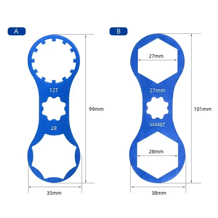 TOOPRE vtt vélo aluminium fourche avant clé pour Suntour XCM/XCR/XCT/RST VTT fourche capuchon clé dé