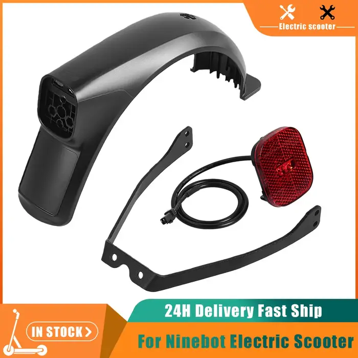 Support de feu arrière, garde-boue anti-éclaboussures et pare-eau pour trottinette électrique Segway E3 E3 Pro, accessoires de fixation