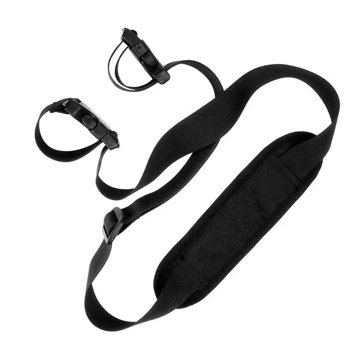 Sangle de transport universelle en polyester pour scooter et vélo pliable avec épaulière réglable et poignées robustes pour transport facile de matériel de sport