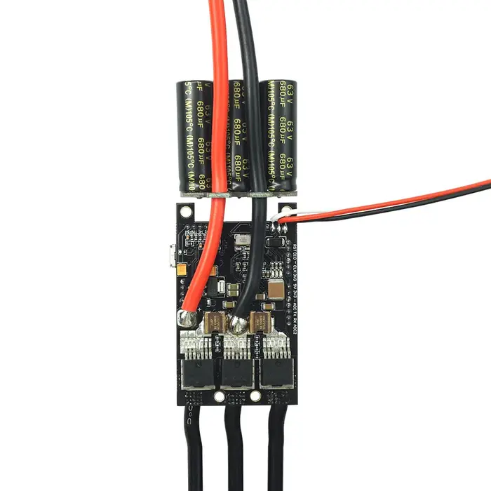 Contrôleur de vitesse électrique Flipsky FSESC 4.12 50A pour conversion skateboard électrique et e-scooter noir haute performance VESC