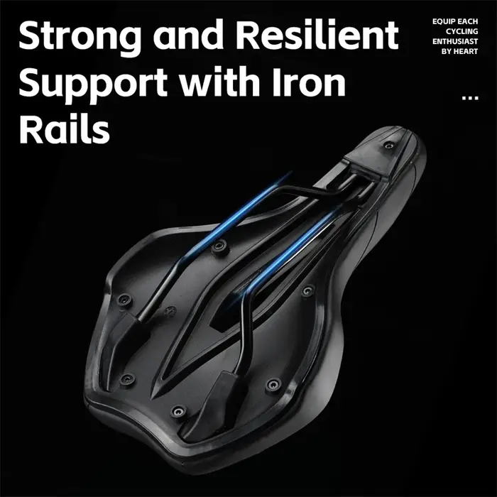 WEST BIKING Selle de vélo en cuir givré respirant et creux