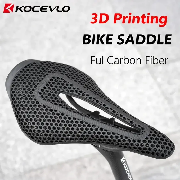 KOCEVLO R0 3D imprimé selle de vélo en Fiber de carbone creux confortable respirant vtt montagne rou
