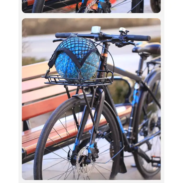 Panier porte-vélo avant en alliage d'aluminium anodisé pour vélos de gravel et de banlieue