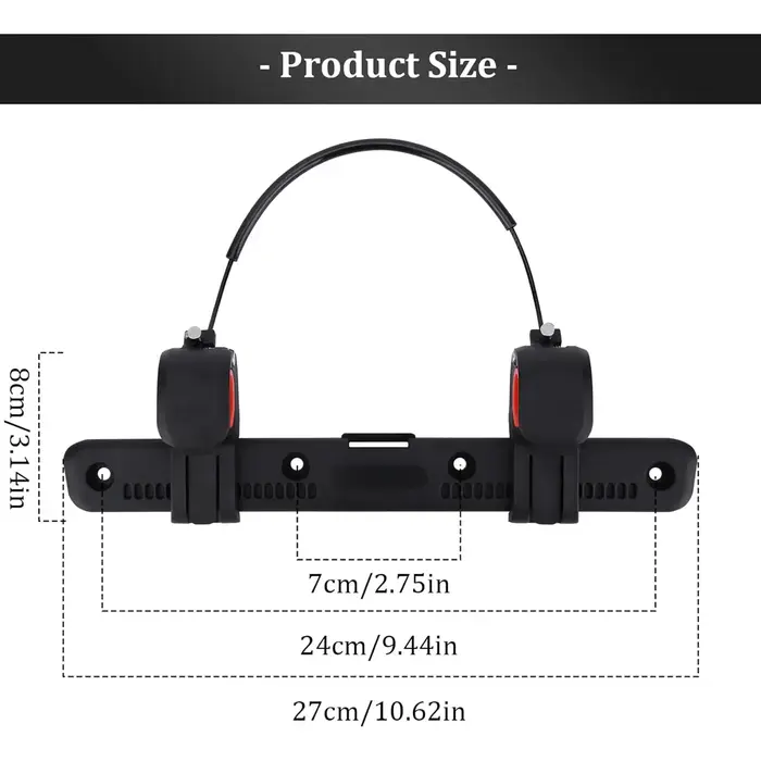 Sangle de fixation pour sacoche latérale de vélo et de moto
