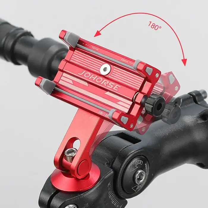 Support de téléphone portable réglable en alliage d'aluminium pour scooter