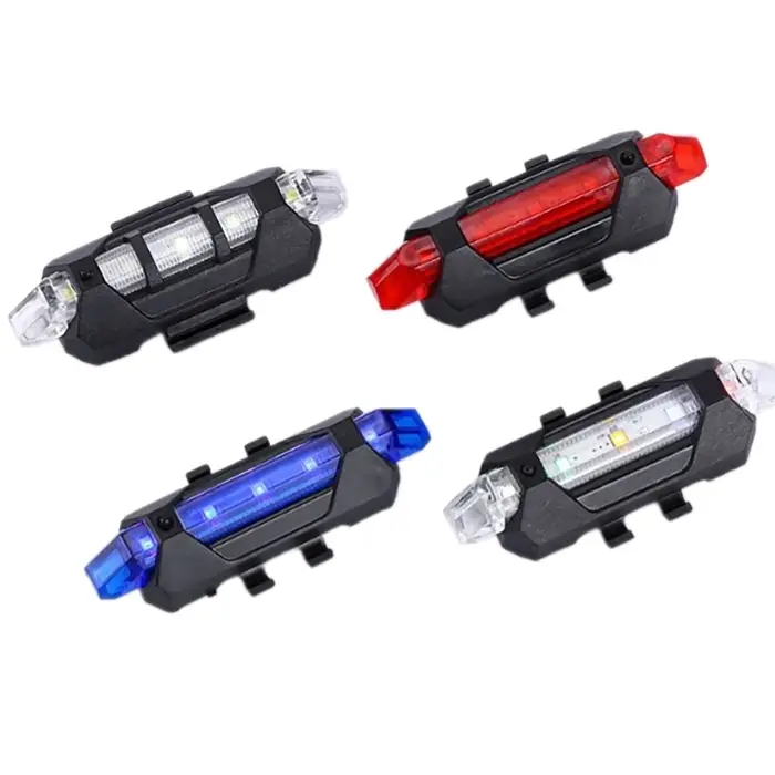 Feu arrière vélo étanche, feu arrière LED rechargeable par USB, feu stop 24BD