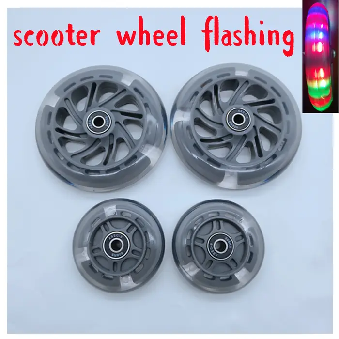 Roue d'éclairage de roue de Scooter clignotante 120x24mm 2 roues/lot