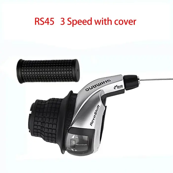 Shimano Tourney SL-RS45 Revoshift Twist Shifter 3s/7s/8s/21s/24s VTT Vélo de ville Poignée de changement de vitesse avec poignées OGD