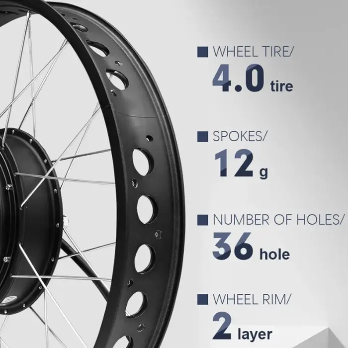 Kit moteur de moyeu arrière pour vélo électrique 36V 48V 500W 750W