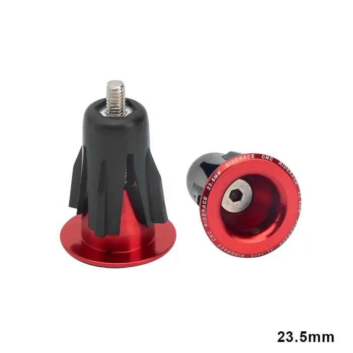 RIDERACE poignée de vélo embout de guidon 23.5MM en alliage d'aluminium route cyclisme poignées de barre bouchons boucho