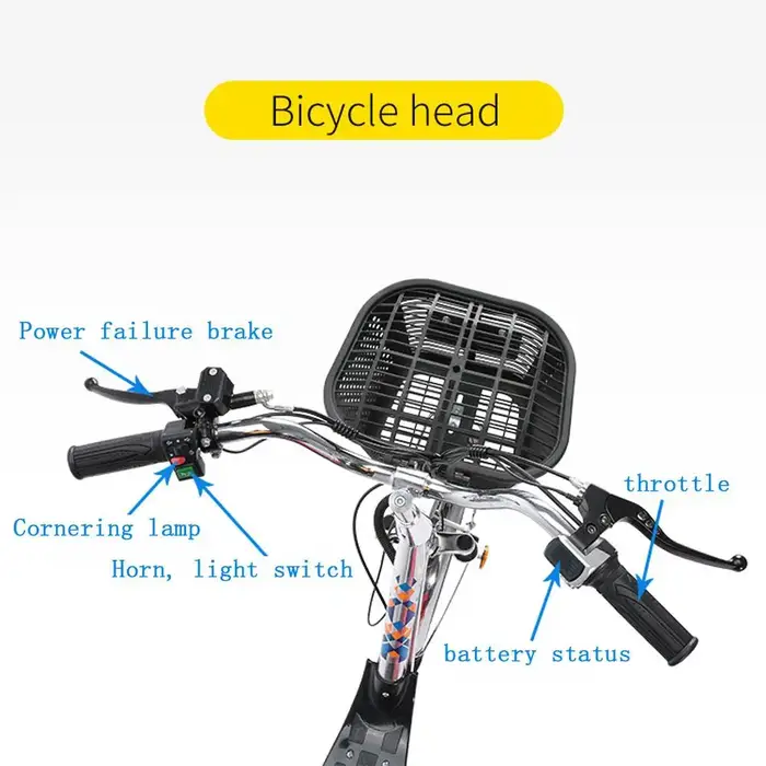 Vélo électrique à 2 roues VTT pour adultes les déplacements pour 2 personnes femmes batterie de ville