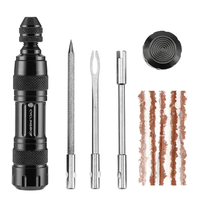 Kit de réparation de crevaison de vélo sans chambre à air