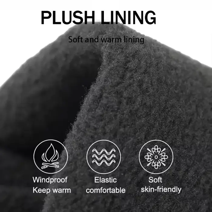 Gants chauds d'hiver pour écran tactile, coupe-vent, antidérapants, résistants au froid, pour cyclisme en plein air, pour hommes et femmes, pour course à pied, randonnée, ski