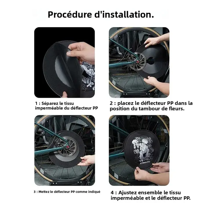 Housse de protection pour lavage de vélo