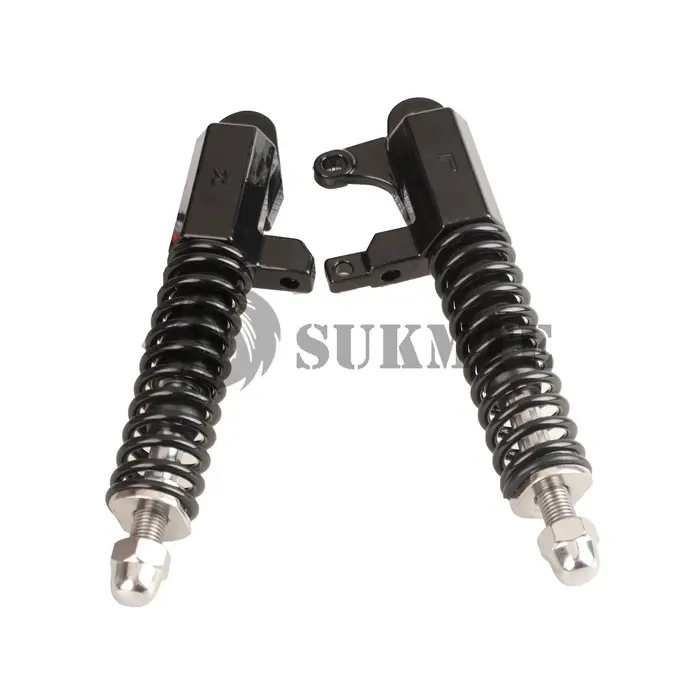Amortisseur 10 pouces Scooter électrique fourche avant choc hydraulique roue antichoc ressort rebond pour KuGoo M4 Pro