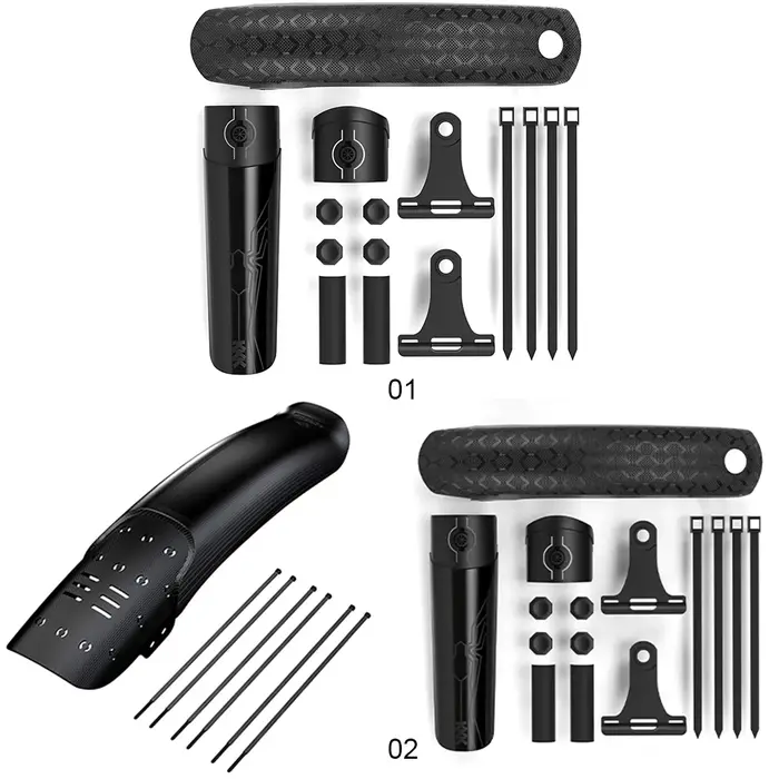 Garde-boue avant et arrière de vélo léger, garde-boue de roue de vélo de montagne réglable, coque rigide, accessoires de cyclisme