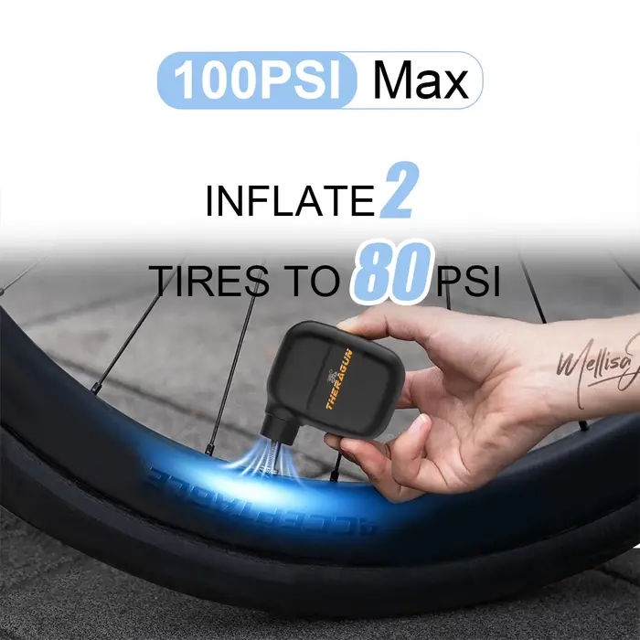 Mini pompe à vélo rechargeable
