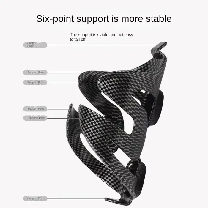 Porte-bidon ultra léger en fibre de carbone intégrale