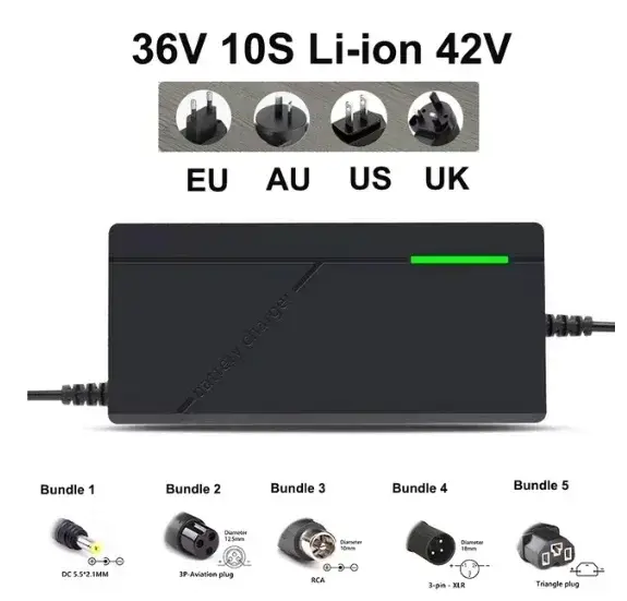 Chargeur de batterie Li-ion 36V 48V / 2A 3A 5A 10S 13S