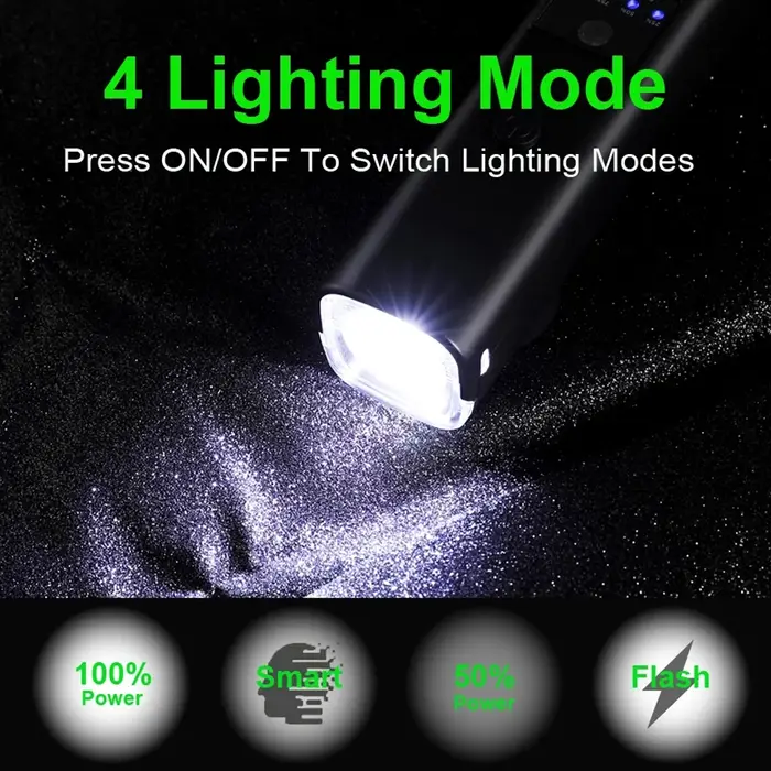 NEWBOLER vélo lumière étanche à la pluie USB Rechargeable LED 2000mAh vtt avant lampe phare cyclisme