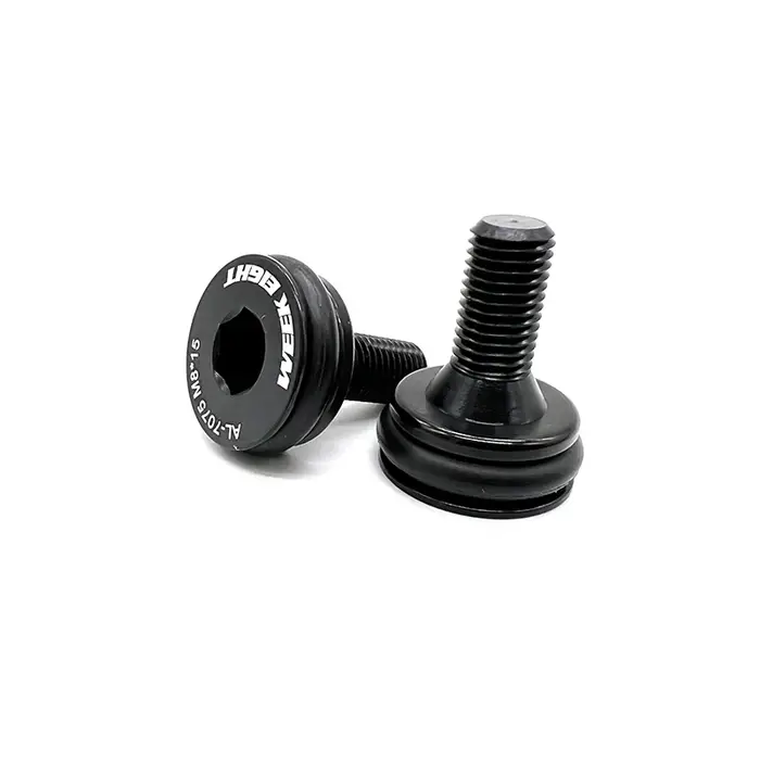 1 paire de support inférieur de vélo à trou carré, boulons scellés étanches, vis BB M8 * 15mm pour Brompton en alliage d'aluminium/acier