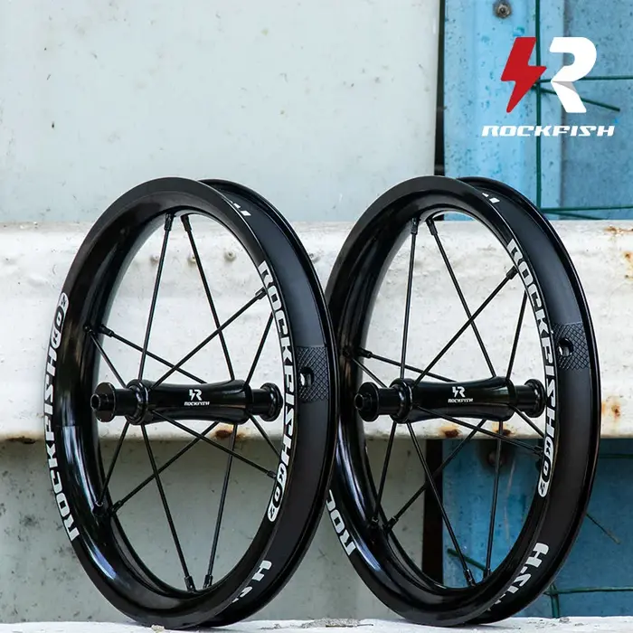 Rockfish – jeu de jantes de vélo en alliage d'aluminium K02, ensemble de roues de 12 pouces, de moyeu de roue de bicyclette coulissante