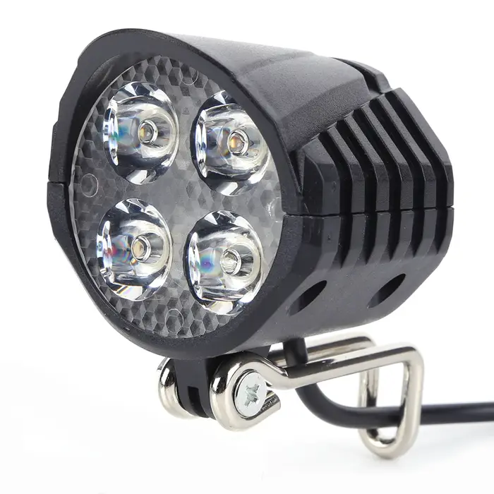 Enquêter avant LED pour scooter électrique, haute luminosité, lumière de sauna avec klaxon, économie d'énergie, installation facile, accessoires de cyclisme, 48V