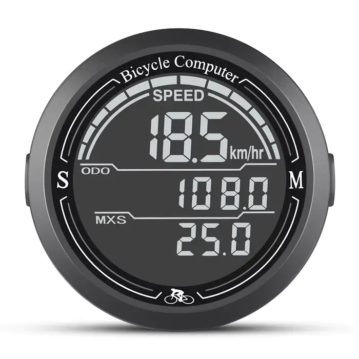 Ordinateur de vélo de route-vitesse de vélo sans fil, compteur de vitesse et odomètre étanches grand