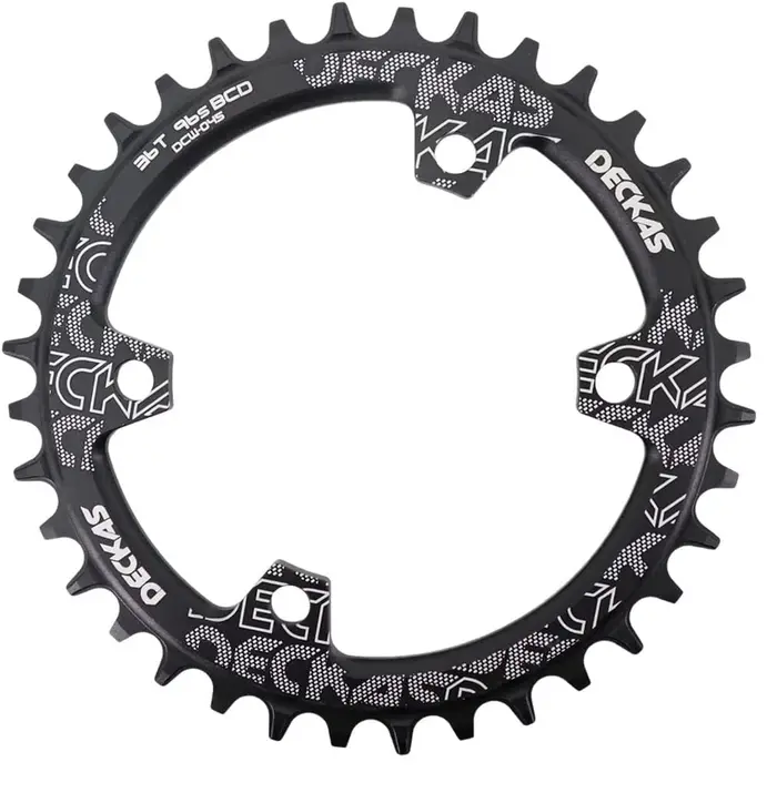 DECKAS Coroa BCD 96 asymétrique 36T 34T étroit large 96BCD plateau de vélo 36 34 dents anneau de cha