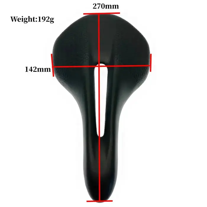Selle de vélo en cuir marron creux