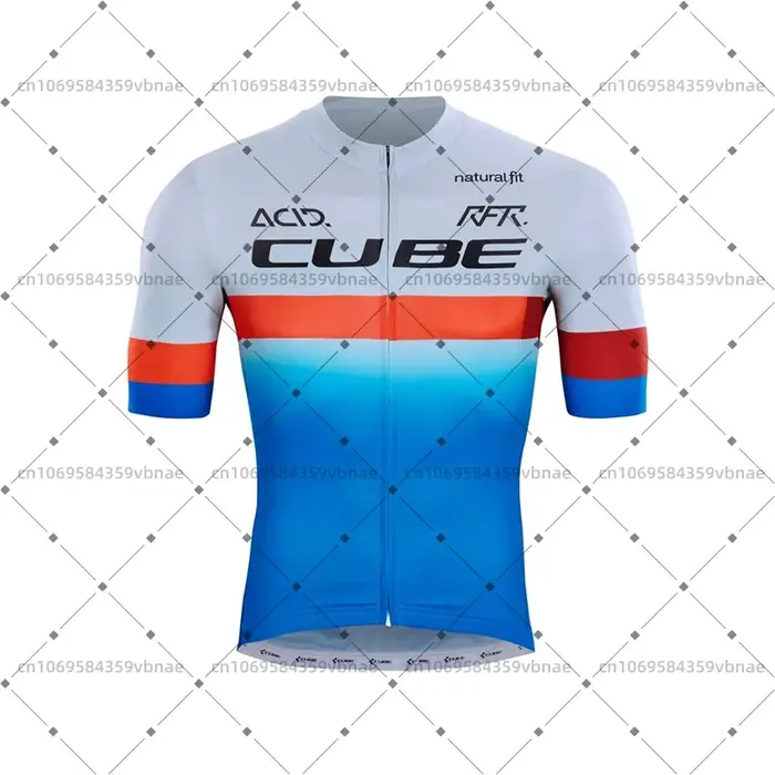 Maillot de cyclisme pour homme Cube Team, maillot de cyclisme sur route, maillot de VTT à séchage ra