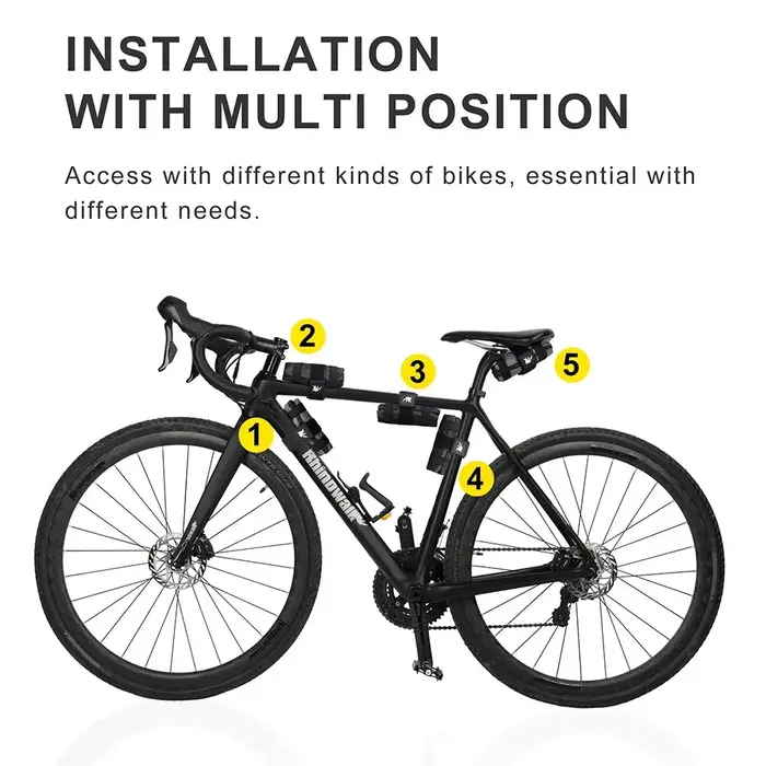 Rhinowalk Vélo Outil Sac Avant Top Tube Cadre Sac De Selle Burrito Pack Pochette